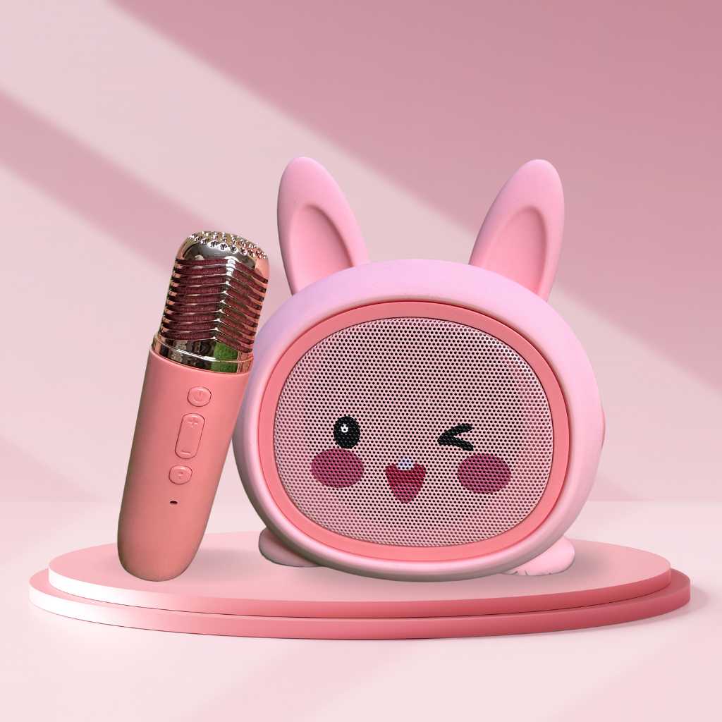 karaoke kid bluetooth speaker with mic cute and portable