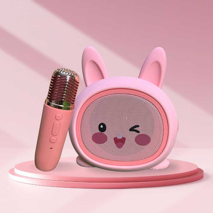 karaoke kid bluetooth speaker with mic cute and portable