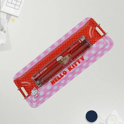 Kawaii Cat Metal Pencil Box Gift Set - Durable School Case
