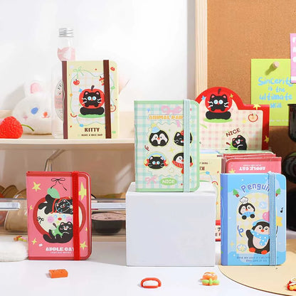 Kawaii Cat Penguin Notebook - Adorable Aesthetic Mini Diary for Kids