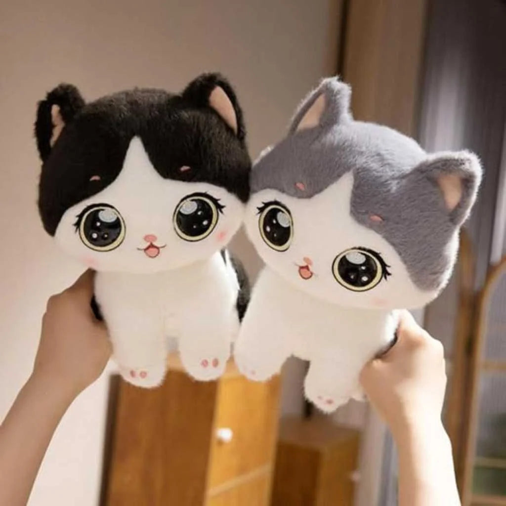 Kawaii Cat Soft Toy 35cm Big-Eyed Premium Kitten Plush