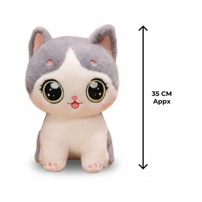 Kawaii Cat Soft Toy 35cm Big-Eyed Premium Kitten Plush