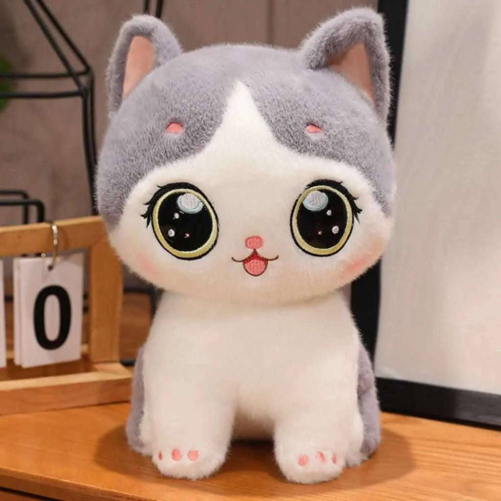 Kawaii Cat Soft Toy 35cm Big-Eyed Premium Kitten Plush