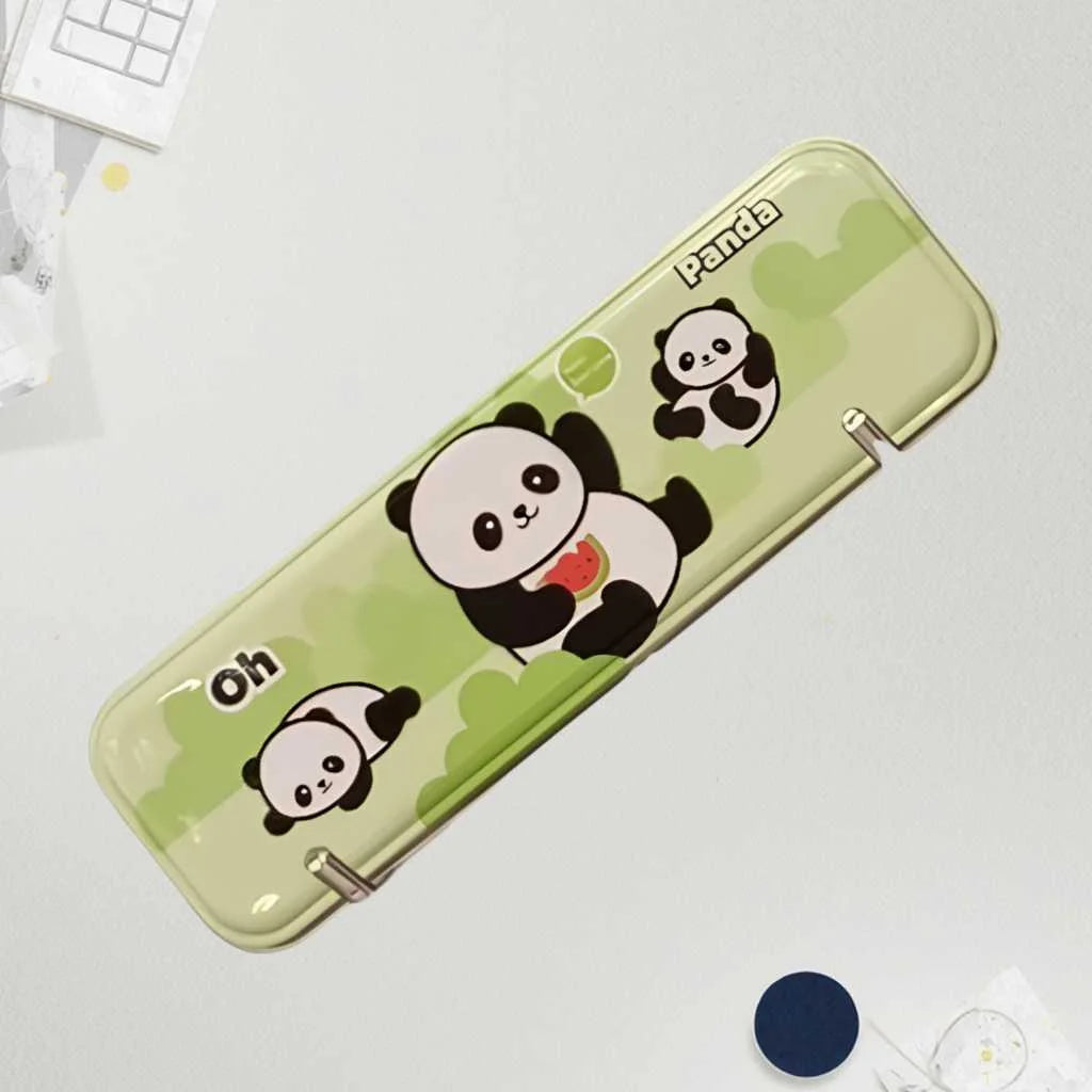 Kawaii Character Pencil Box - Durable Metal School Case