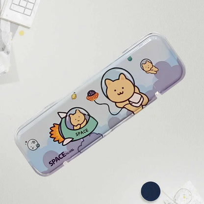 Kawaii Character Pencil Box - Durable Metal School Case