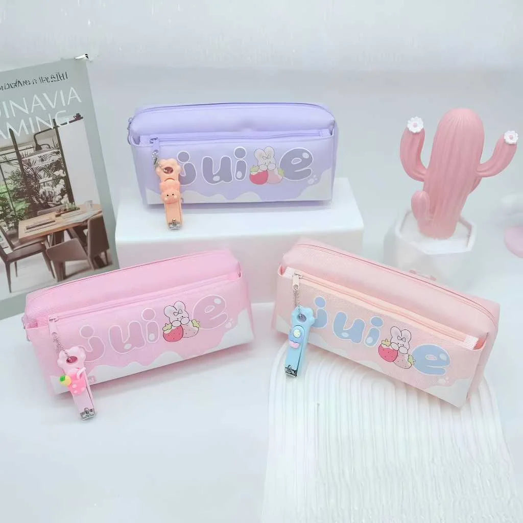 Kawaii Juice Theme Pencil Pouch for Girls - Cute Case | DODKart