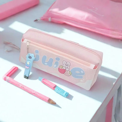 Kawaii Juice Theme Pencil Pouch for Girls - Cute Case | DODKart