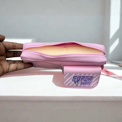 Kawaii Multi-Compartment Pink Pencil Pouch for Girls | DODKart