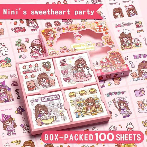 Kawaii Nini Sweet Party Cute Cartoon Stickers