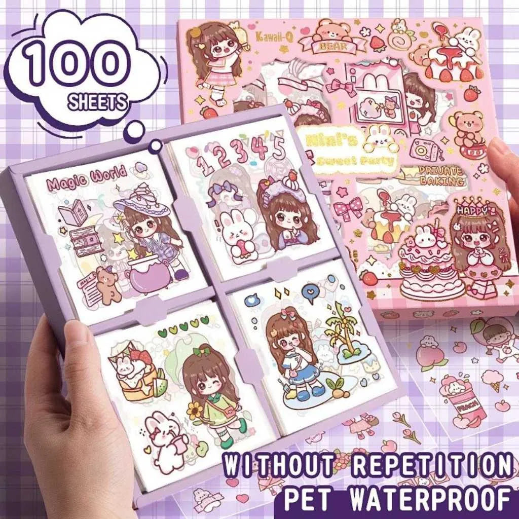 Kawaii Nini Sweet Party Cute Cartoon Stickers