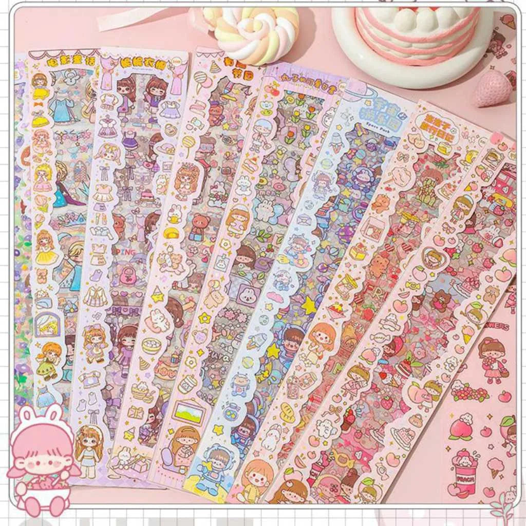 Kawaii Vibes Cute Decorative Cartoon Stickers Galore