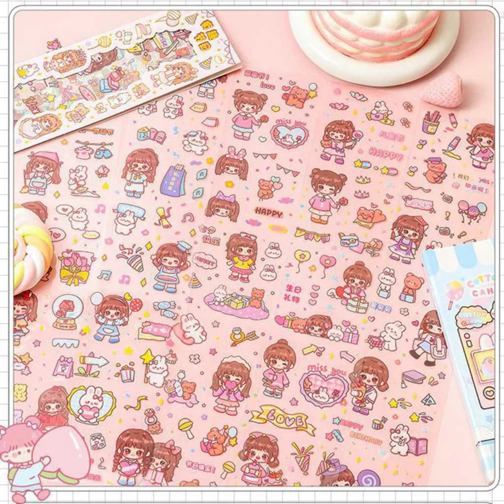 Kawaii Vibes Cute Decorative Cartoon Stickers Galore