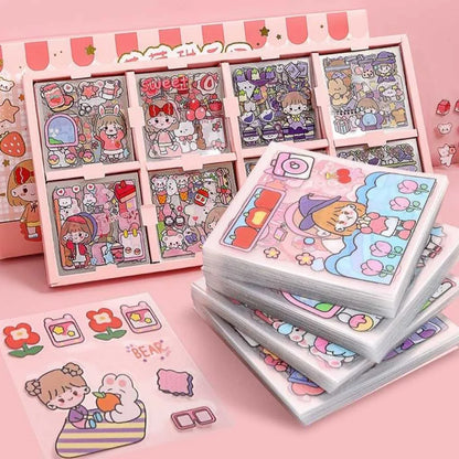 Kawaii Washi Cute Cartoon Stickers Set of 200 Pieces