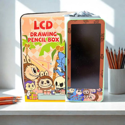 Labubu Pencil Box with LCD Drawing Tablet