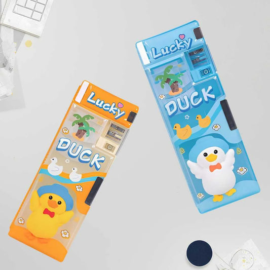 Lucky Duck Multifunction Pencil Box for Kids - Cute & Organized