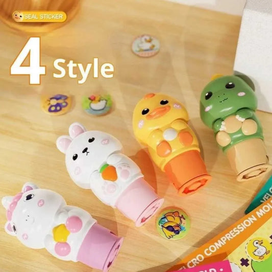 Magic Velcro Stamper Stickers Activity Book for Kids