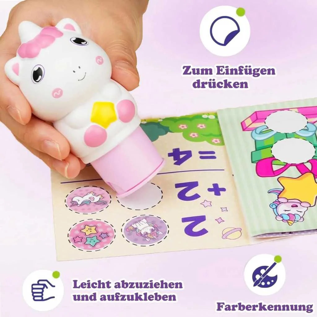 Magic Velcro Stamper Stickers Activity Book for Kids