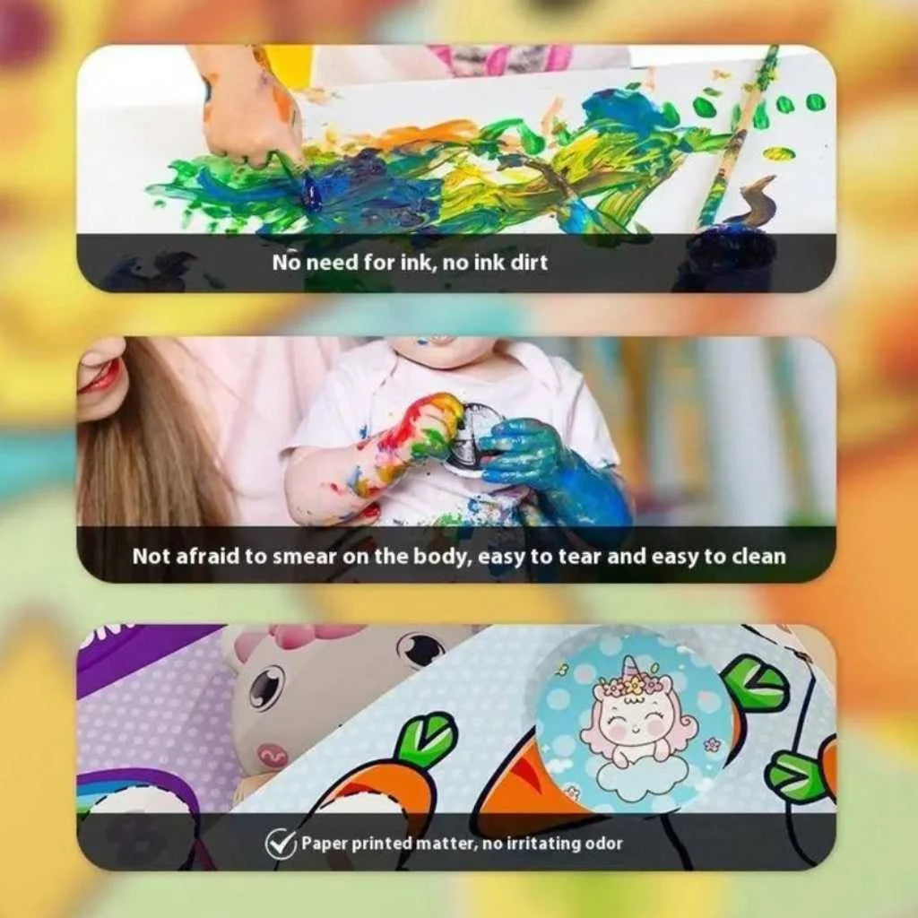 Magic Velcro Stamper Stickers Activity Book for Kids