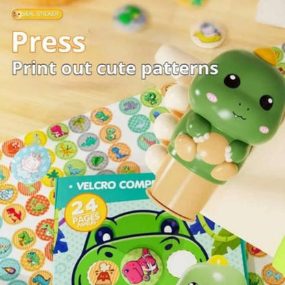Magic Velcro Stamper Stickers Activity Book for Kids