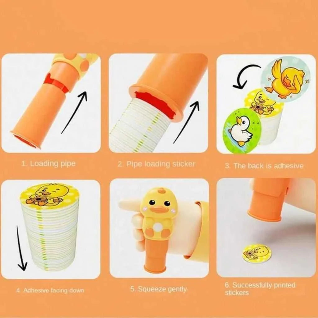 Magic Velcro Stamper Stickers Activity Book for Kids