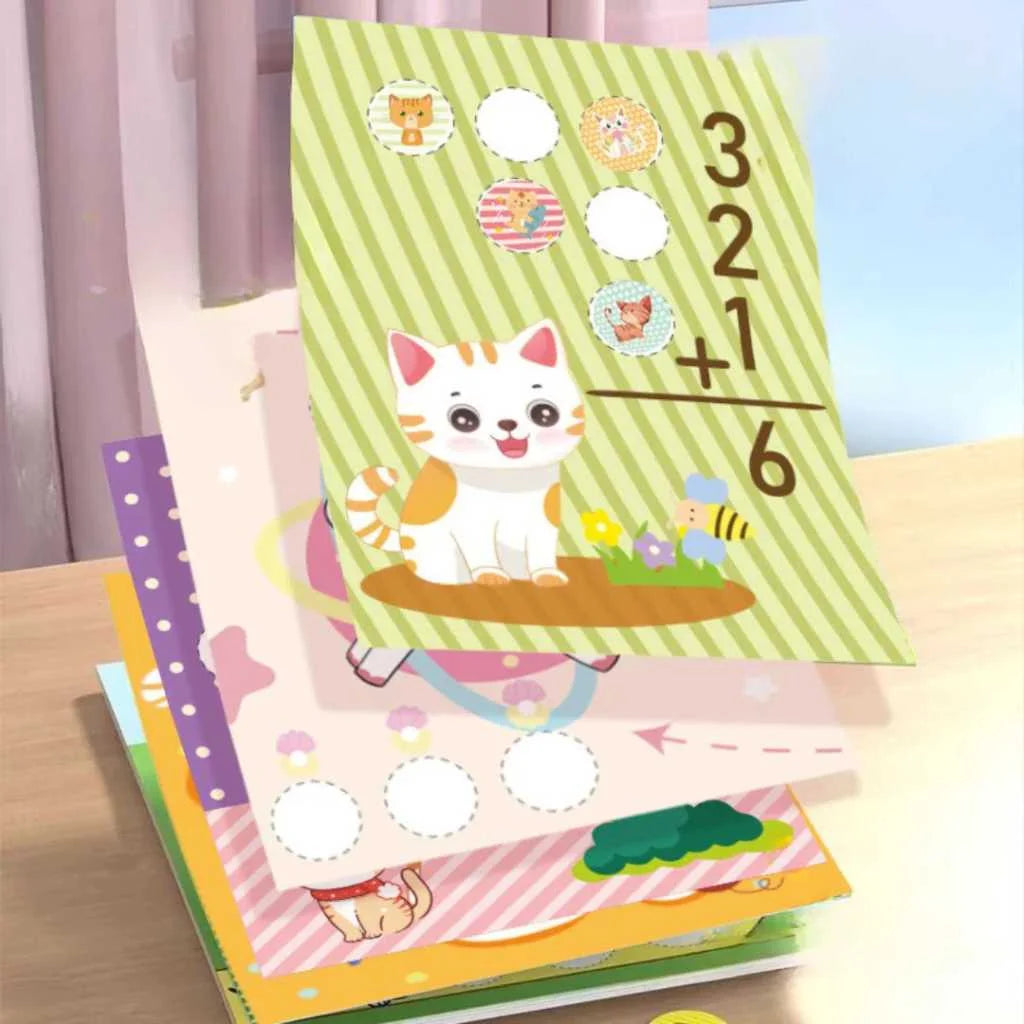 Magic Velcro Stamper Stickers Activity Book for Kids