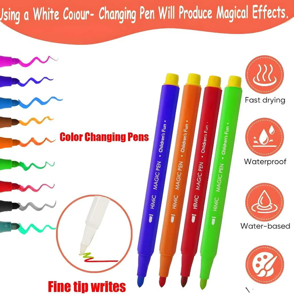 Magical Colour Changing Sketch Colour pen Set 12pcs