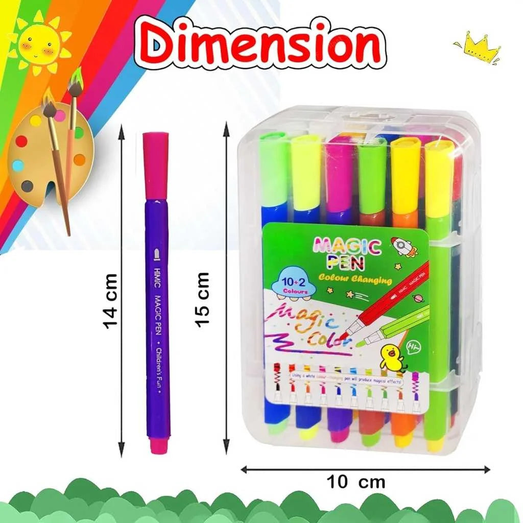 Magical Colour Changing Sketch Colour pen Set 12pcs