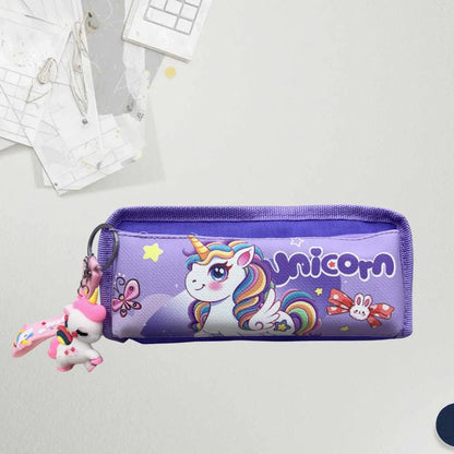 Magical & Cute Unicorn Pencil Pouch for Girls - 3D Charm Stationery Organizer