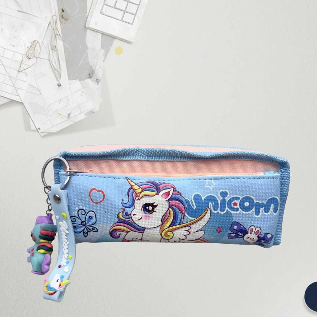 Magical & Cute Unicorn Pencil Pouch for Girls - 3D Charm Stationery Organizer