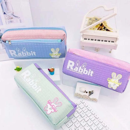 Magical Rabbit Dual-Zip Large Pouch