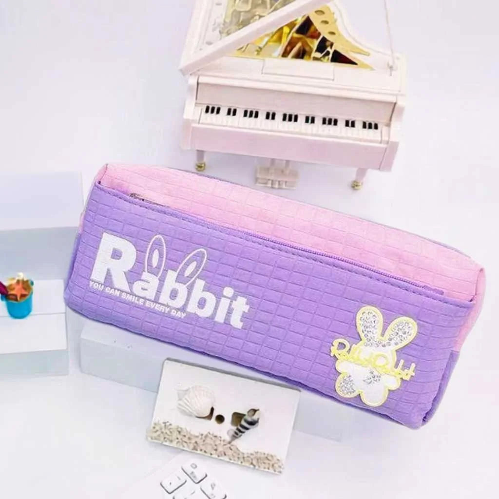 Magical Rabbit Dual-Zip Large Pouch