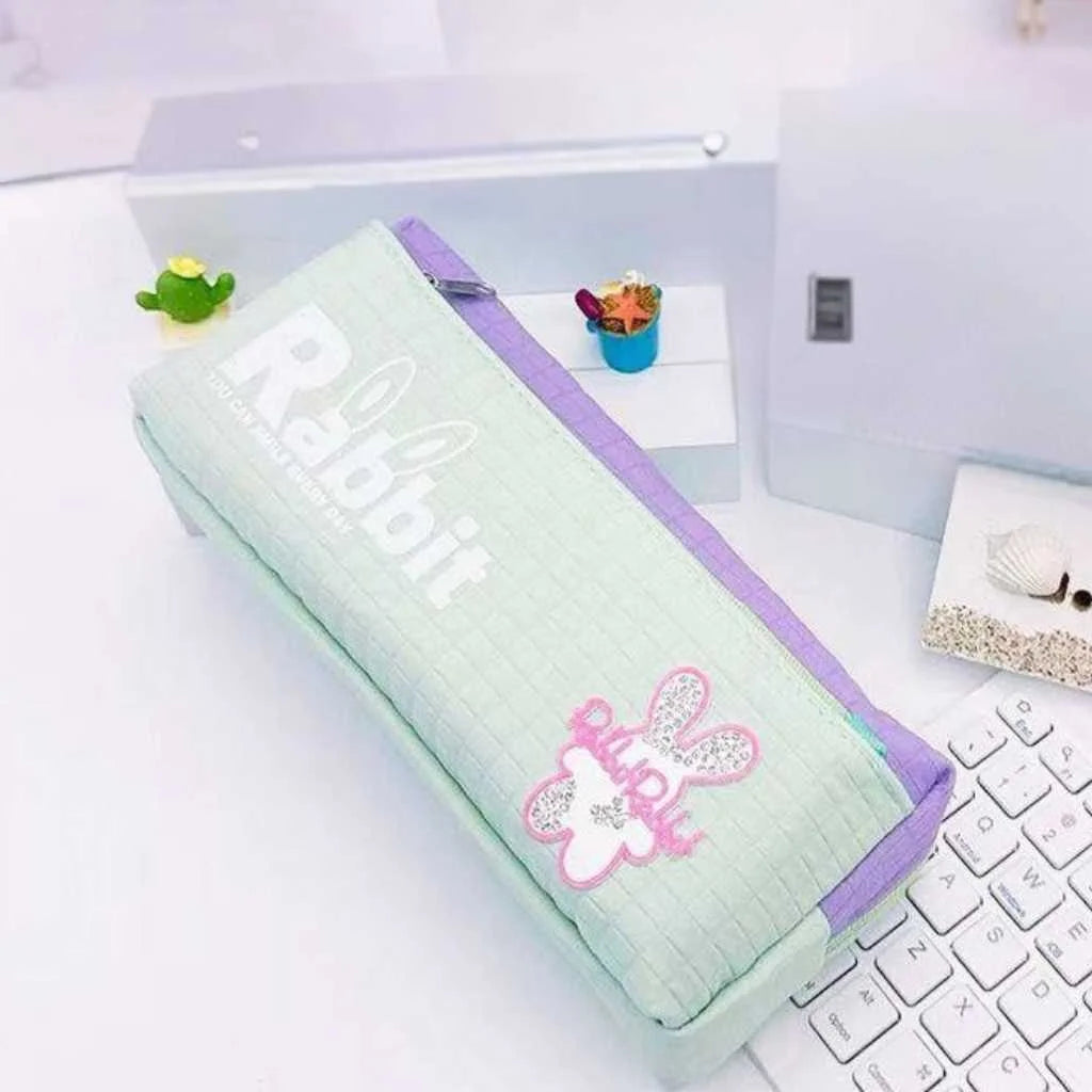Magical Rabbit Dual-Zip Large Pouch