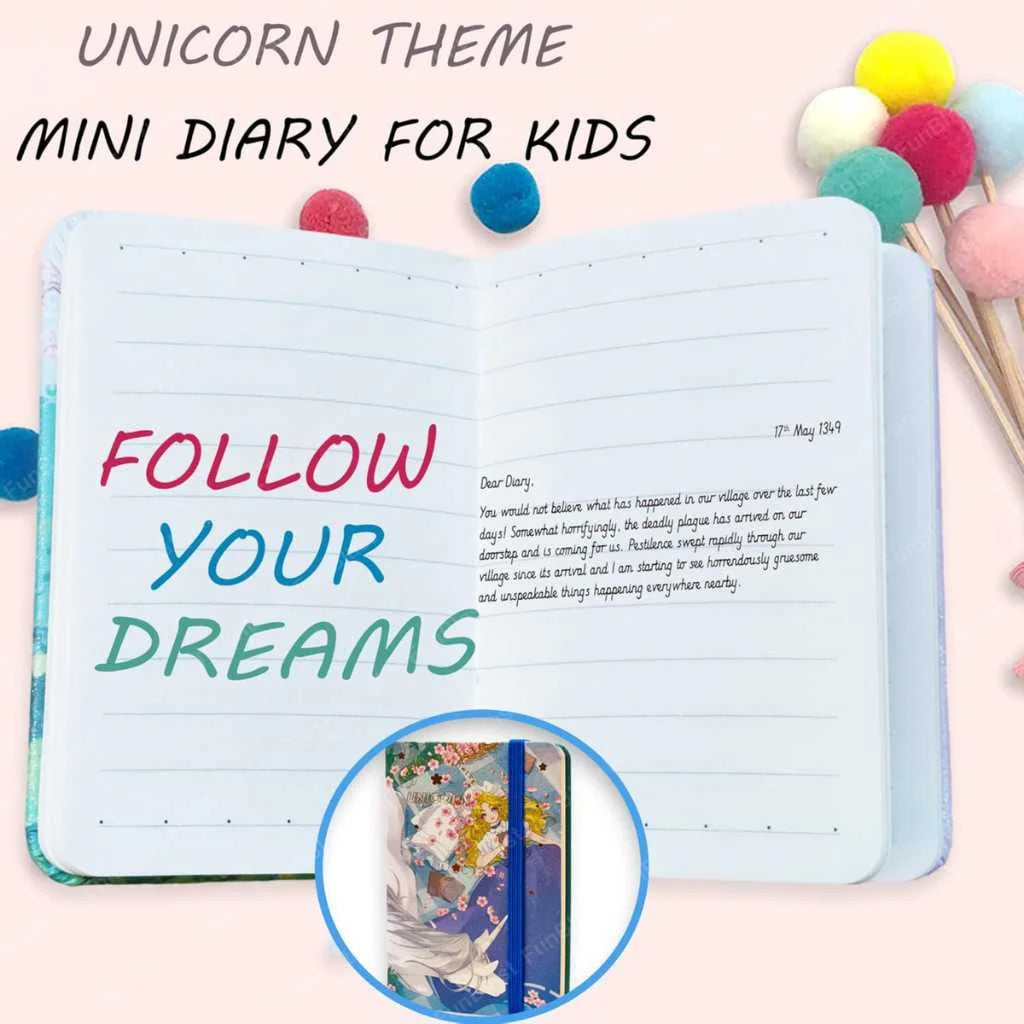 Magical Unicorn Mini Diary for Kids