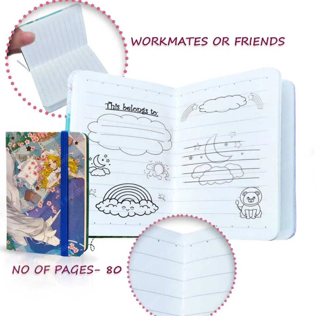 Magical Unicorn Mini Diary for Kids