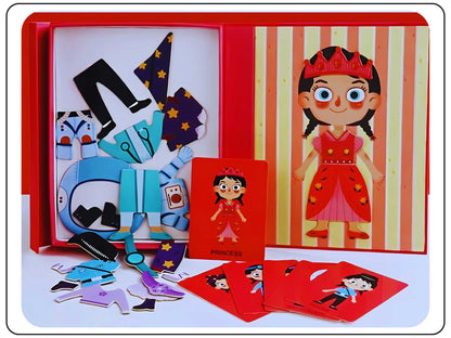 Magnetic Clothing Game Puzzle Educational Toy for Kids