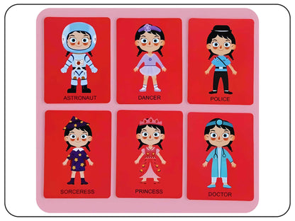 Magnetic Clothing Game Puzzle Educational Toy for Kids