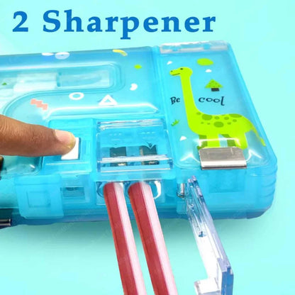 Magnetic Pencil Case with Sharpener for Kids | Premium Luxury Organizer