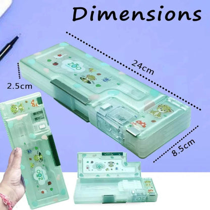 Magnetic Pencil Case with Sharpener for Kids | Premium Luxury Organizer