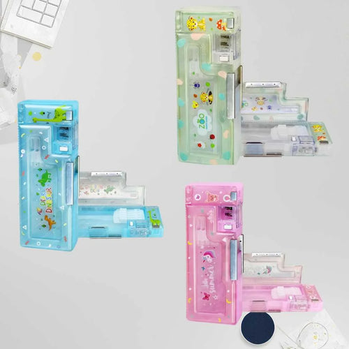 Magnetic Pencil Case with Sharpener for Kids | Premium Luxury Organizer