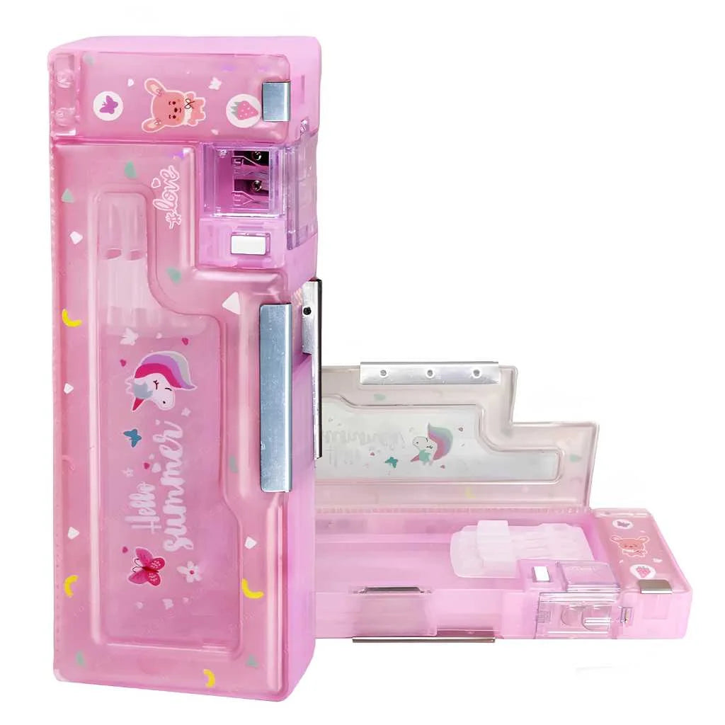 Magnetic Pencil Case with Sharpener for Kids | Premium Luxury Organizer