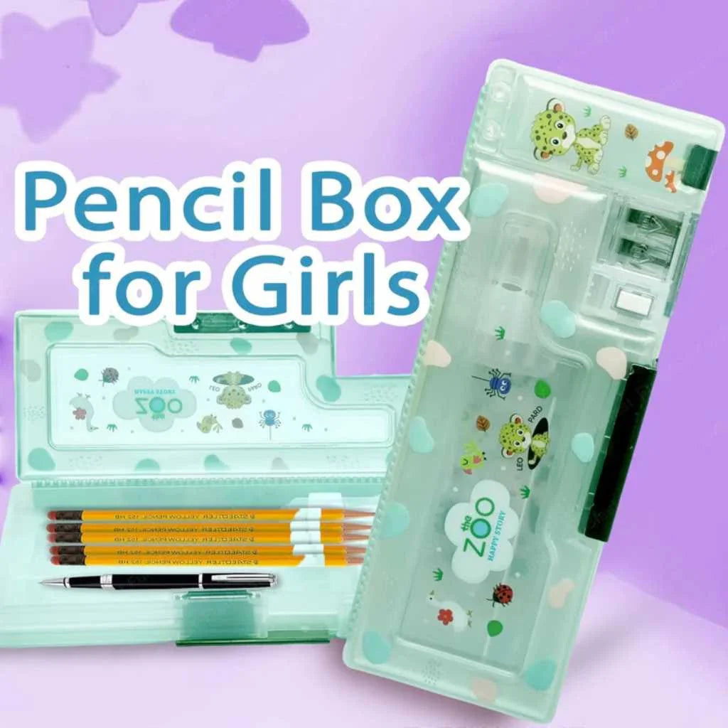 Magnetic Pencil Case with Sharpener for Kids | Premium Luxury Organizer