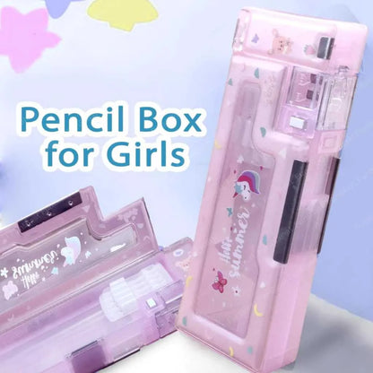 Magnetic Pencil Case with Sharpener for Kids | Premium Luxury Organizer