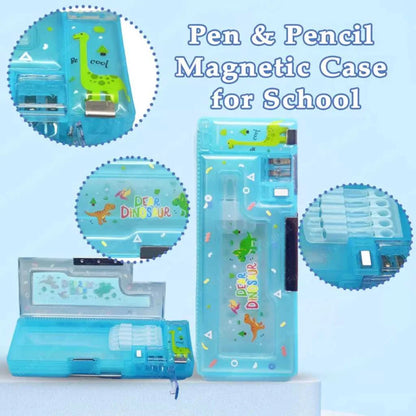 Magnetic Pencil Case with Sharpener for Kids | Premium Luxury Organizer