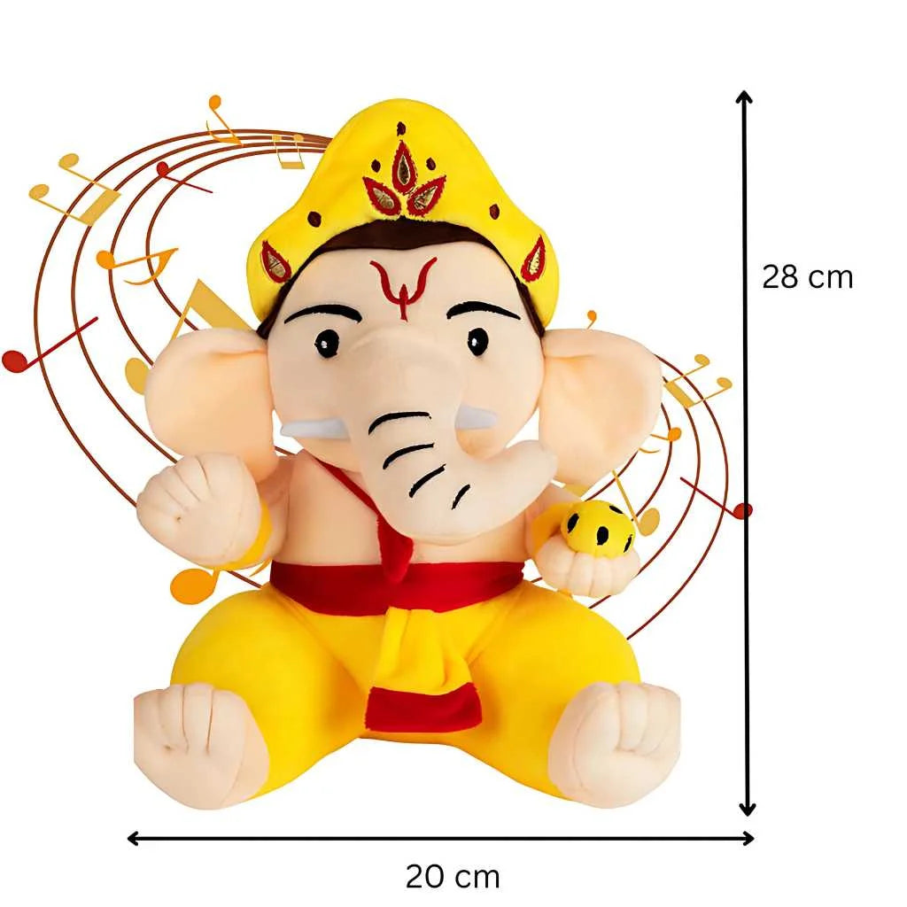 Mantra Chanting Ganesha Soft Toy for Kids