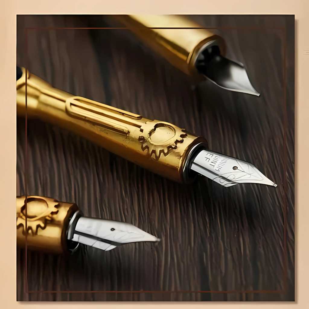 marco polo 13 antique calligraphy feather pen set