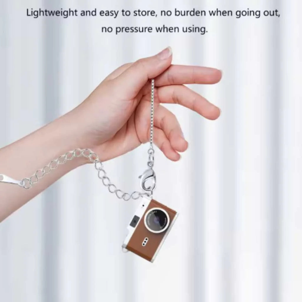 Mini Camera Keychain HD with Flash for Kids and Adults