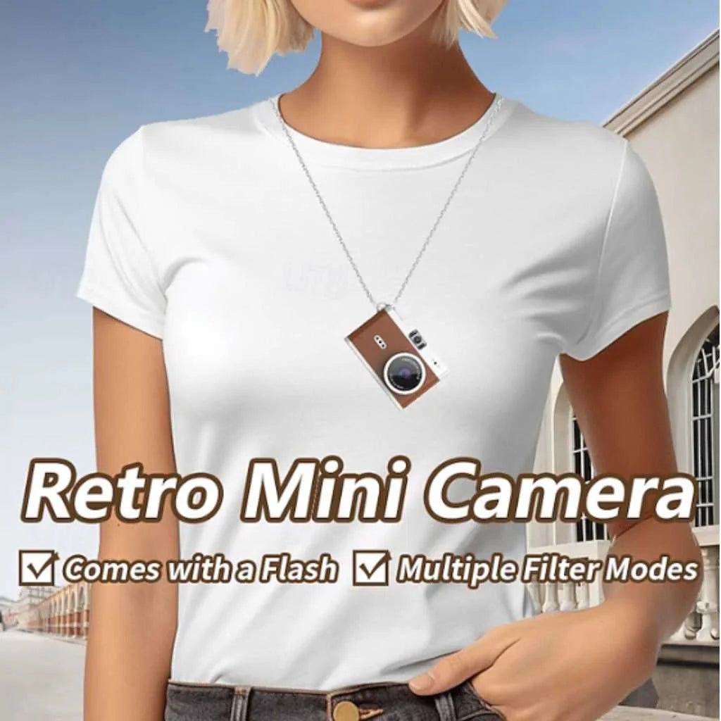 Mini Camera Keychain HD with Flash for Kids and Adults
