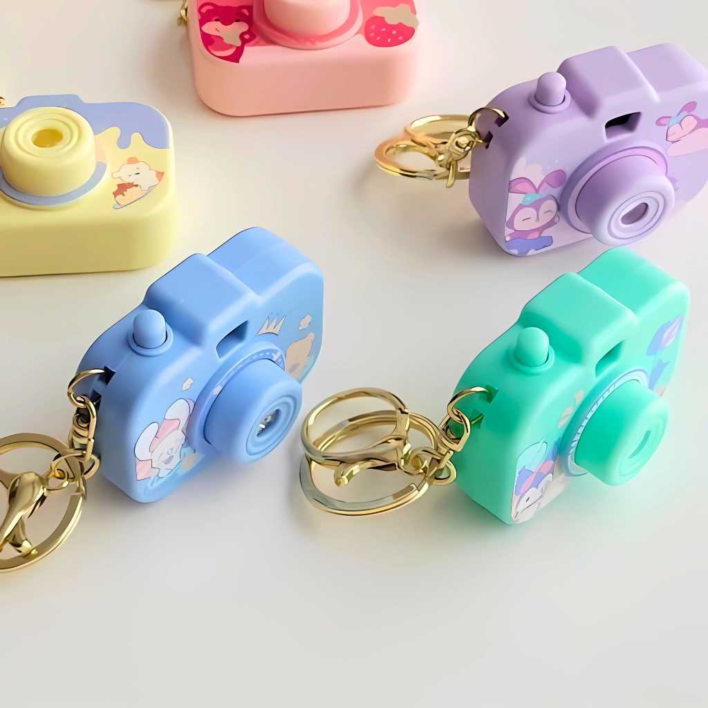 mini camera keychain with projector for bags 