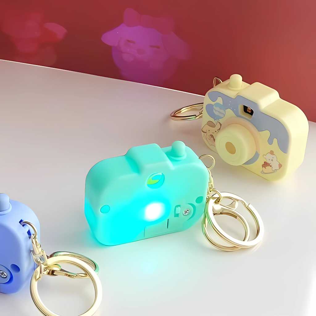 mini camera keychain with projector for bags 