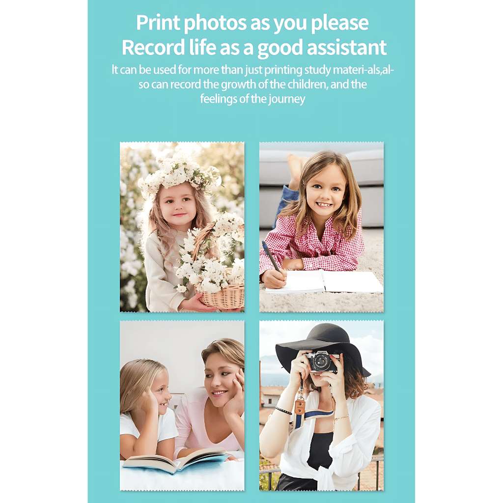 mini inkless thermal printer for kids